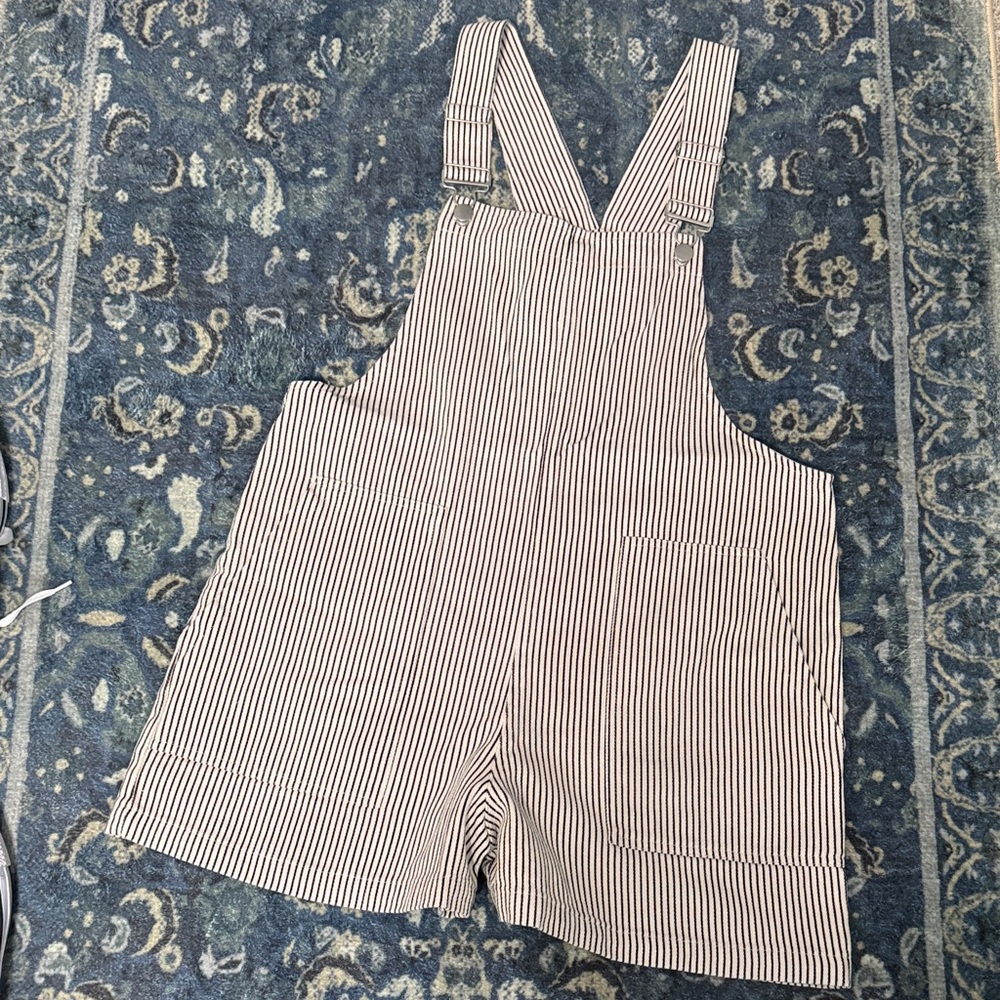 Striped Overalls
